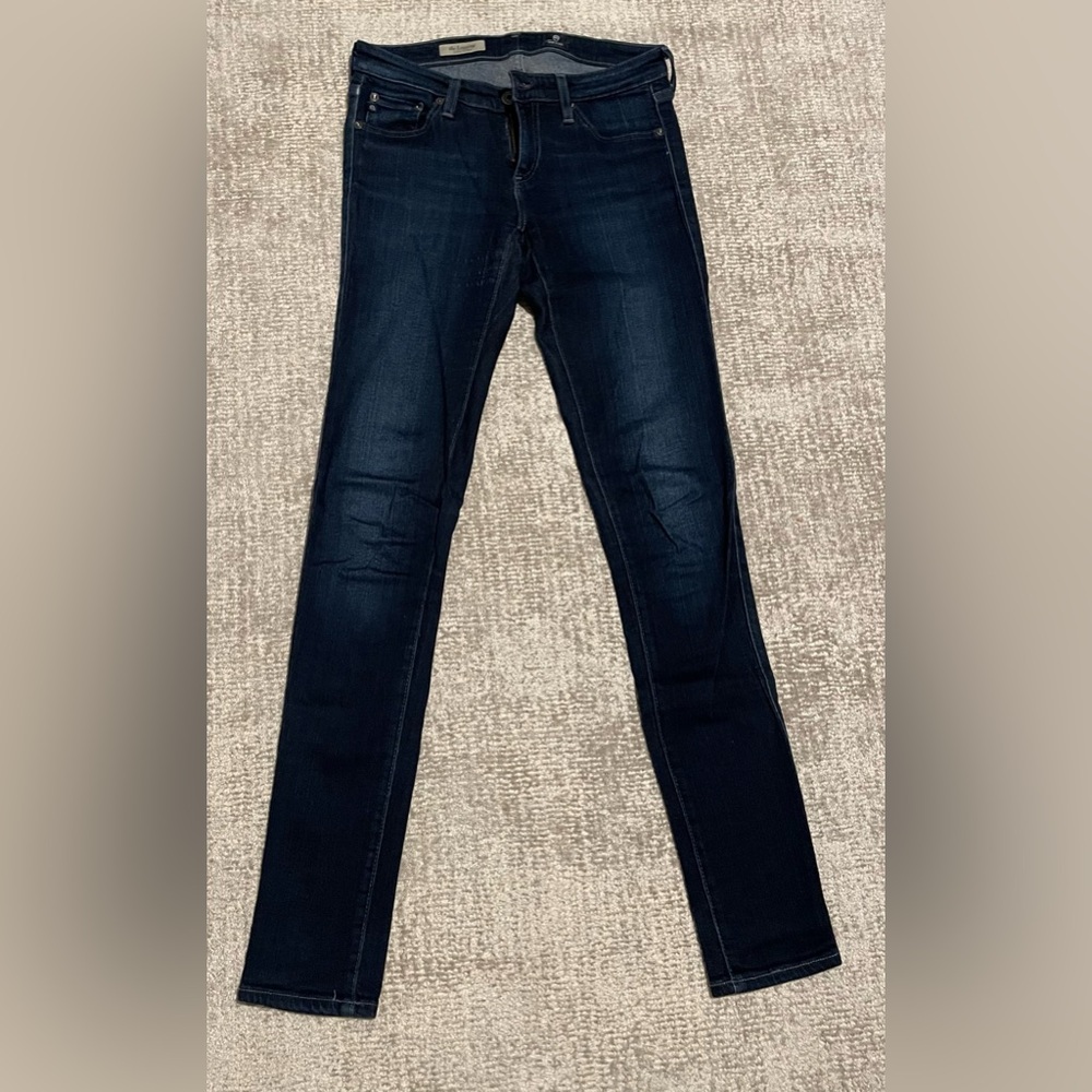 Dark Blue AG Skinny Jeans